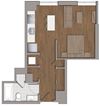 S5 Studio Floor Plan S5 Studio Floor Plan at The George, Wheaton, MD, 20902